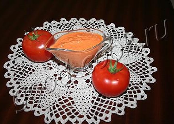 Соус из печеных томатов и чеснока