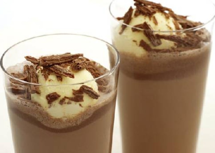 Молочно-шоколадный коктейль
