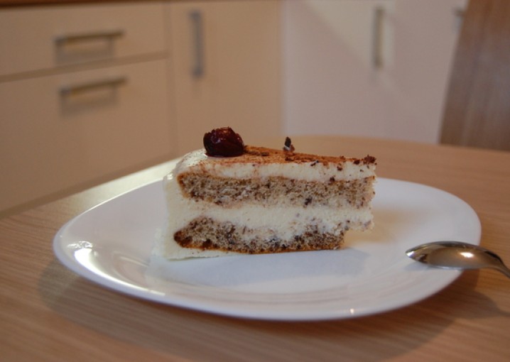 Рецепт - торта с творогом и белым шоколадом