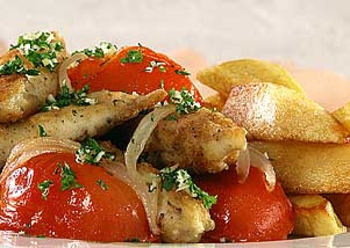 Рецепт - Блюда из рыбы и морепродуктов : Поджарка из камбалы