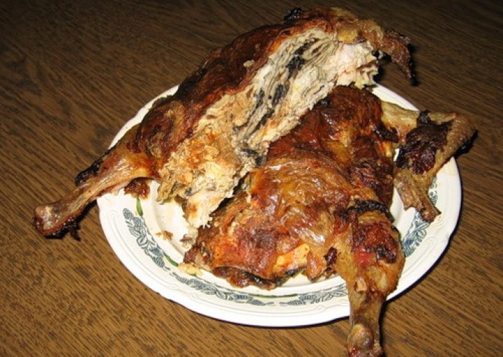 Курица, фаршированная блинамиСборная