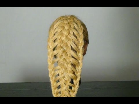 Плетение кос. Прическа для длинных волос. Braided Hairstyle