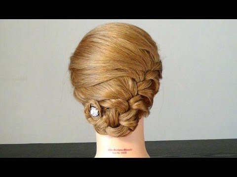 Прическа для средних волос. Easy Braided hairstyles tutorial for medium hair