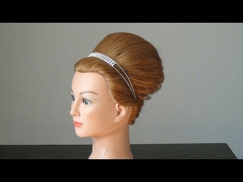 Прическа: Французская Ракушка. French twist hairstyle for medium hair