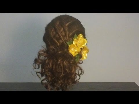 Прическа на выпускной, на свадьбу. Prom wedding hairstyles for long hair