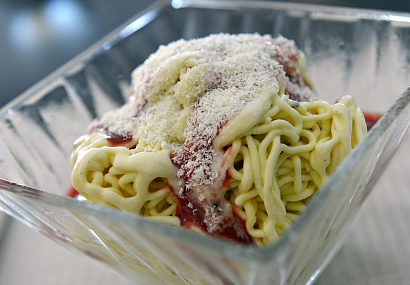Рецепт - мороженое-спагетти
