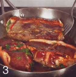 Рецепт - баранья корейка с баклажанами
