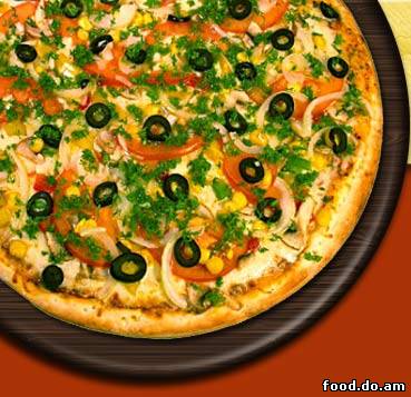 Рецепт - Пицца : Пицца с ветчиной