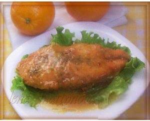 Рецепт - лосось в апельсиновом соусе Сяки оранжеяки