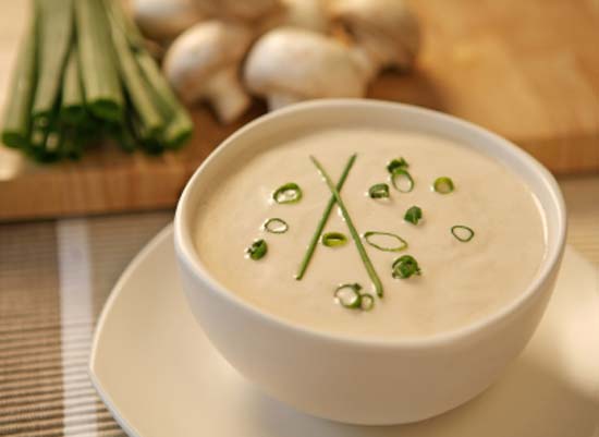 Рецепт - крем-суп с шампиньонами