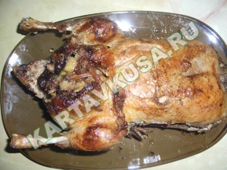 Рецепт - Блюда из птицы, дичи : Филе утки с хреном