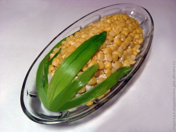 Рецепт - салат Кукуруза
