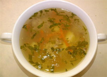 Рецепт - Супы разные : Суп куриный с рисом