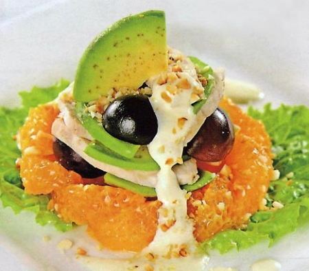 Рецепт - салат из морепродуктов с авокадо