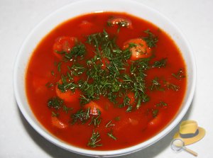 Суп из томатного сока
