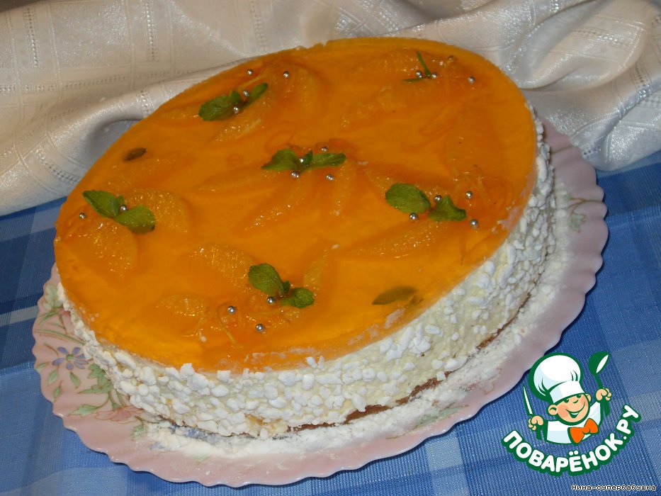 Апельсиново-творожный торт "День Ангела"