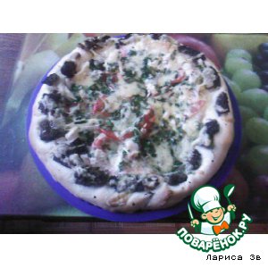Пицца-небылица с грибами-сморчками