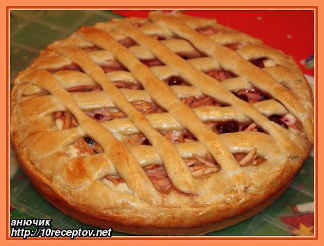 Пирог с яблоками “софи”