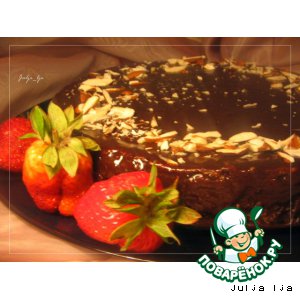 Шоколадно-ореховый торт без муки