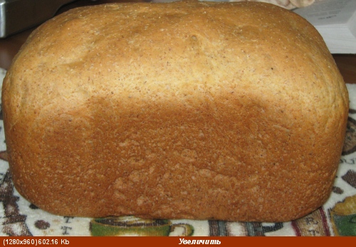 Ячменный хлеб в хлебопечке