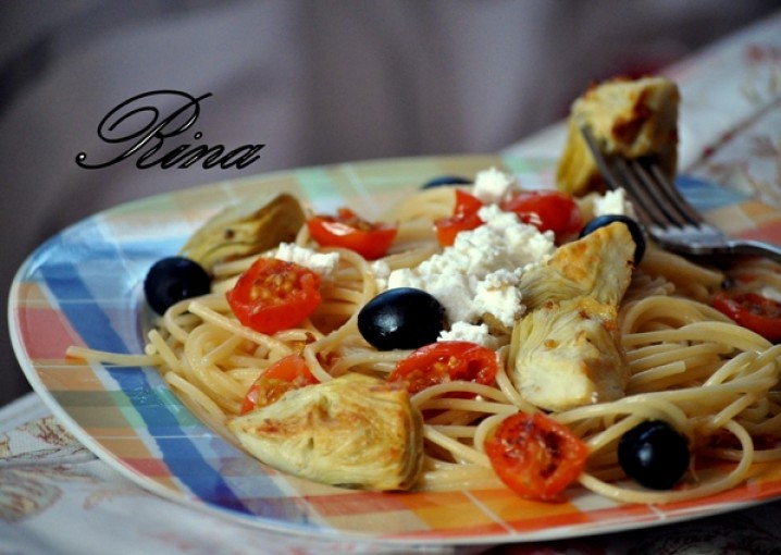 Рецепт - паста с рикоттой и оливками