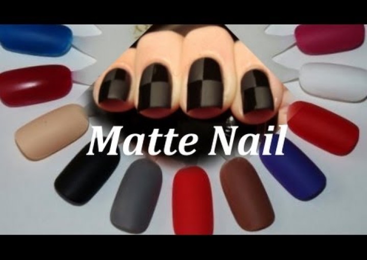 Матовые ногти - бархатный маникюр! / Matte Nail - Matte Top Coat