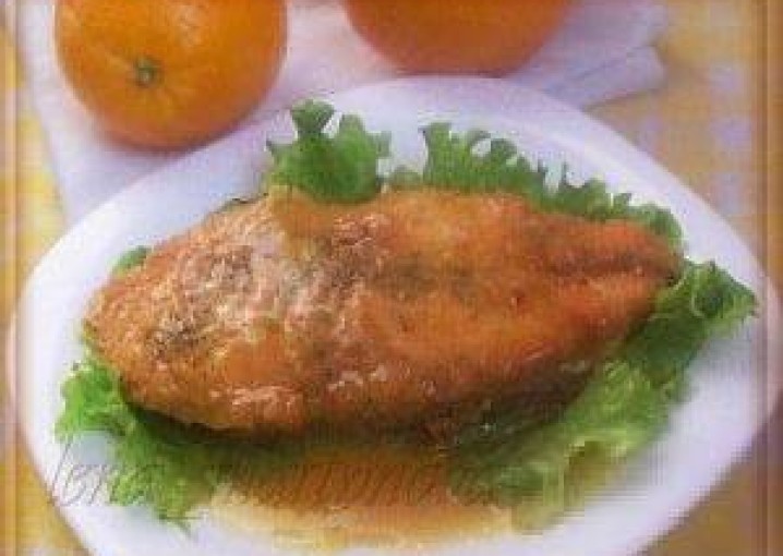 Рецепт - лосось в апельсиновом соусе "Сяки оранжеяки"
