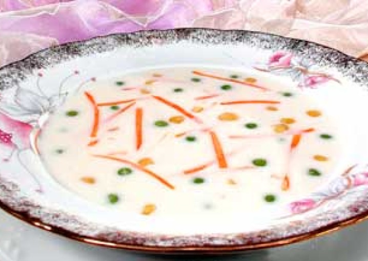 Рецепт - Супы разные : Суп с зеленым горошком и кукурузой