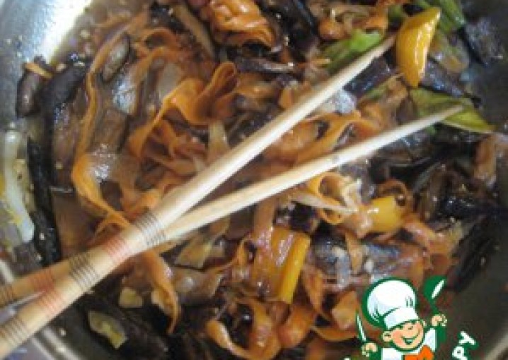 Рецепт - корейские баклажаны "Жгучие"
