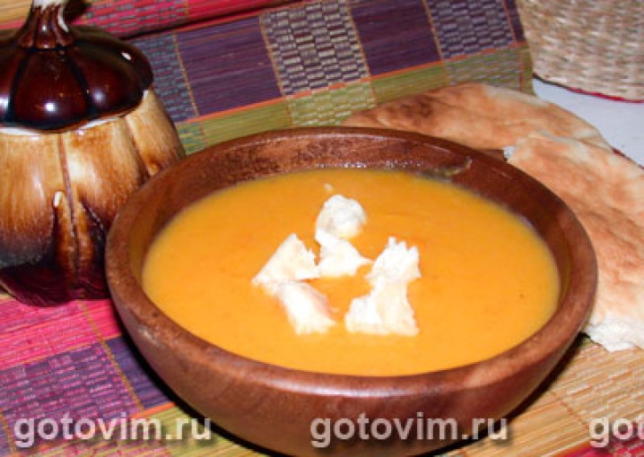 Суп-пюре тыквенный с карри