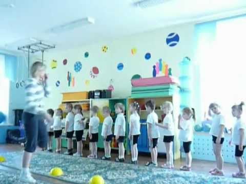 Алиса Викулова. Урок аэробики в детском саду I. Май 2012.