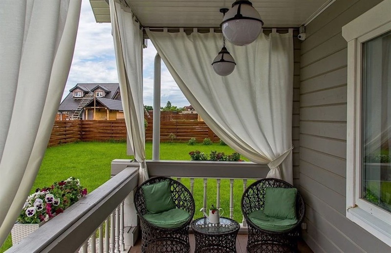 Шторы уличные для балконов