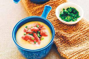 Рецепт - картофельного супа-пюре с ветчиной