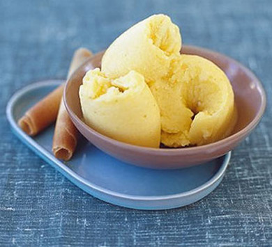 Рецепт - мороженого с манго и ананасом
