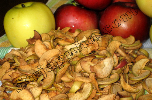 Сушеные яблоки - рецепт