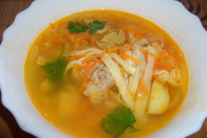 Куриный суп а-ля уйхази (Венгерская кухня)