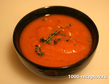 Суп-пюре с соусом “виши”