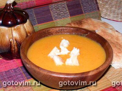 Суп-пюре тыквенный с карри